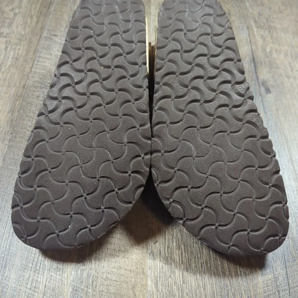 Birkenstock Gizeh Thong Sandals Shoes Germany Womens 39 US Size 8 Beige Tan